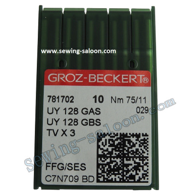 Иглы Groz-Beckert промышленные UYx128 GAS (10шт)