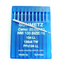 Иглы Schmetz 134 LL для кожи (10шт)