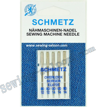 Голки Schmetz  для оверлока Overlok EL*705 набір №80-90