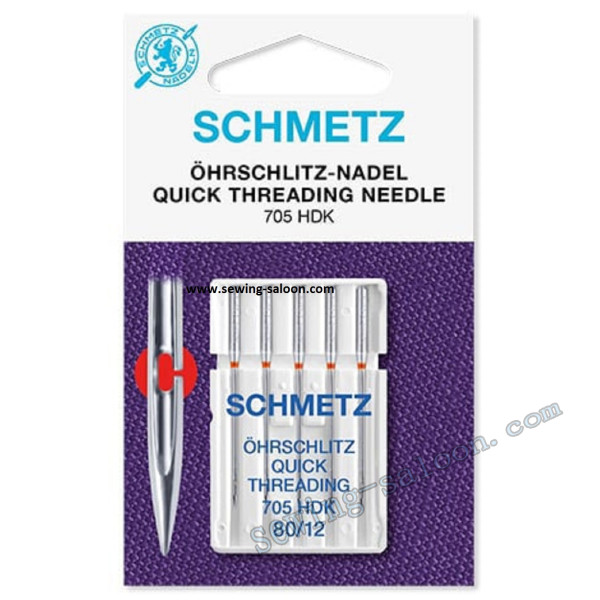 Иглы Schmetz легковдеваемые 705 HDK №80