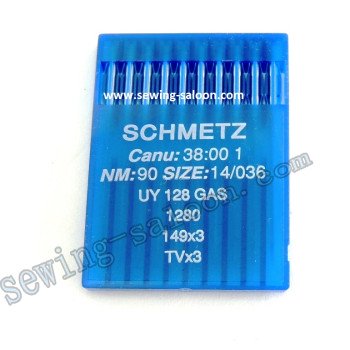Иглы Schmetz UY 128 GAS для плоскошовных машин 10шт