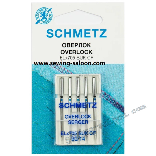 Иглы Schmetz для оверлока Overlok EL*705 SUK СF №90