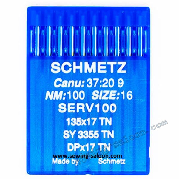 Иглы Schmetz промышленные DPx17 с покрытием TN (10шт)