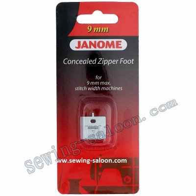 Лапка Janome 202-144-009 вшивания потайной молнии (для машин с зигзагом 9 мм)