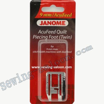 Сменная лапка Janome Acufeed для отстрочки по краю с отступом 6мм (для машин с зигзагом 9 мм)