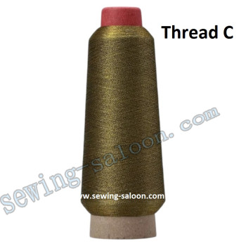 Металізована вишивальна нитка 150D/2 Thread C