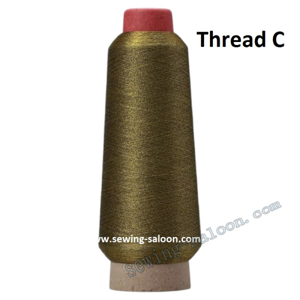 Металізована вишивальна нитка 150D/2 Thread C