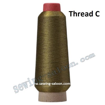 Металізована вишивальна нитка 150D/2 Thread C