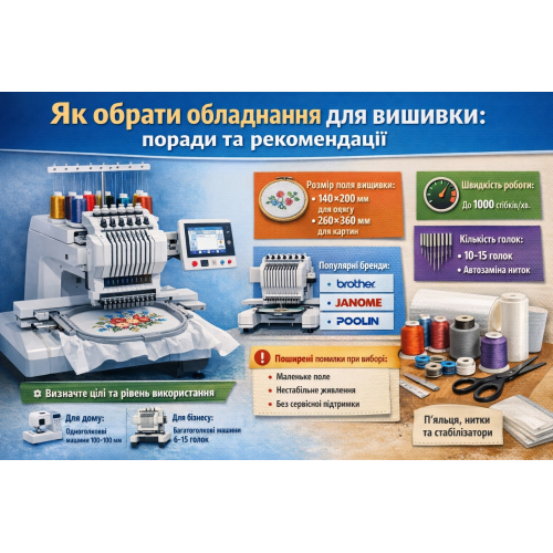 Как выбрать оборудование для вышивки: советы и рекомендации