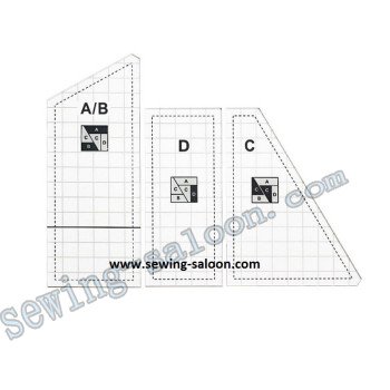 Набір шаблонів для квілтингу (3 шт)