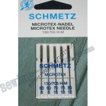 Иглы Schmetz Microtex набор №60-80