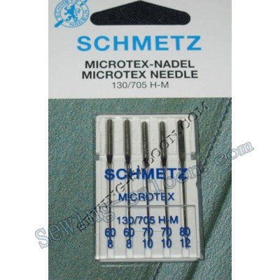 Иглы Schmetz Microtex набор №60-80