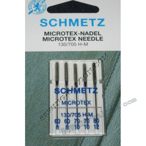Иглы Schmetz Microtex набор №60-80