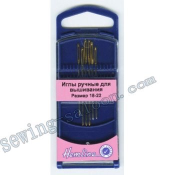 Голки для вишивання з заокругленим кінчиком №18 - 20 (283G.1822)