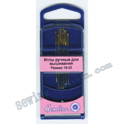 Иглы для вышивания с закруглённым кончиком  №18 - 20 (283G.1822)