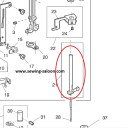 Голковід в зборі з голкотримачем  Janome MC7700QCP
